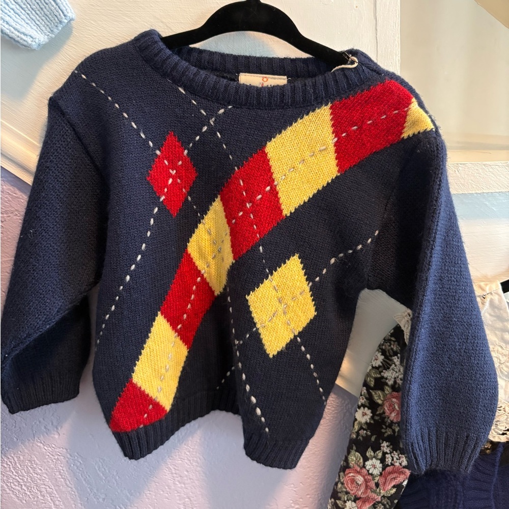 Toddler Argyle Sweater - Picture 3 of 7